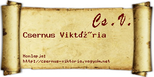 Csernus Viktória névjegykártya