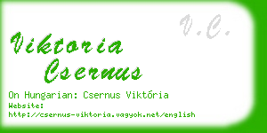 viktoria csernus business card